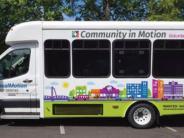 local motion bus image colorful and bright